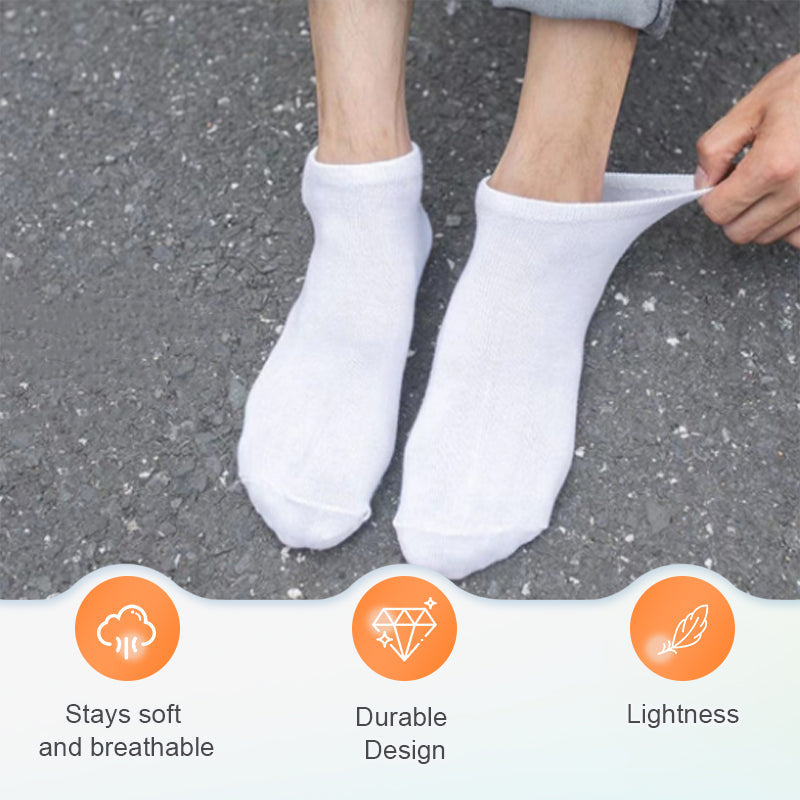 Breathable Cotton Blend Athletic Socks -7