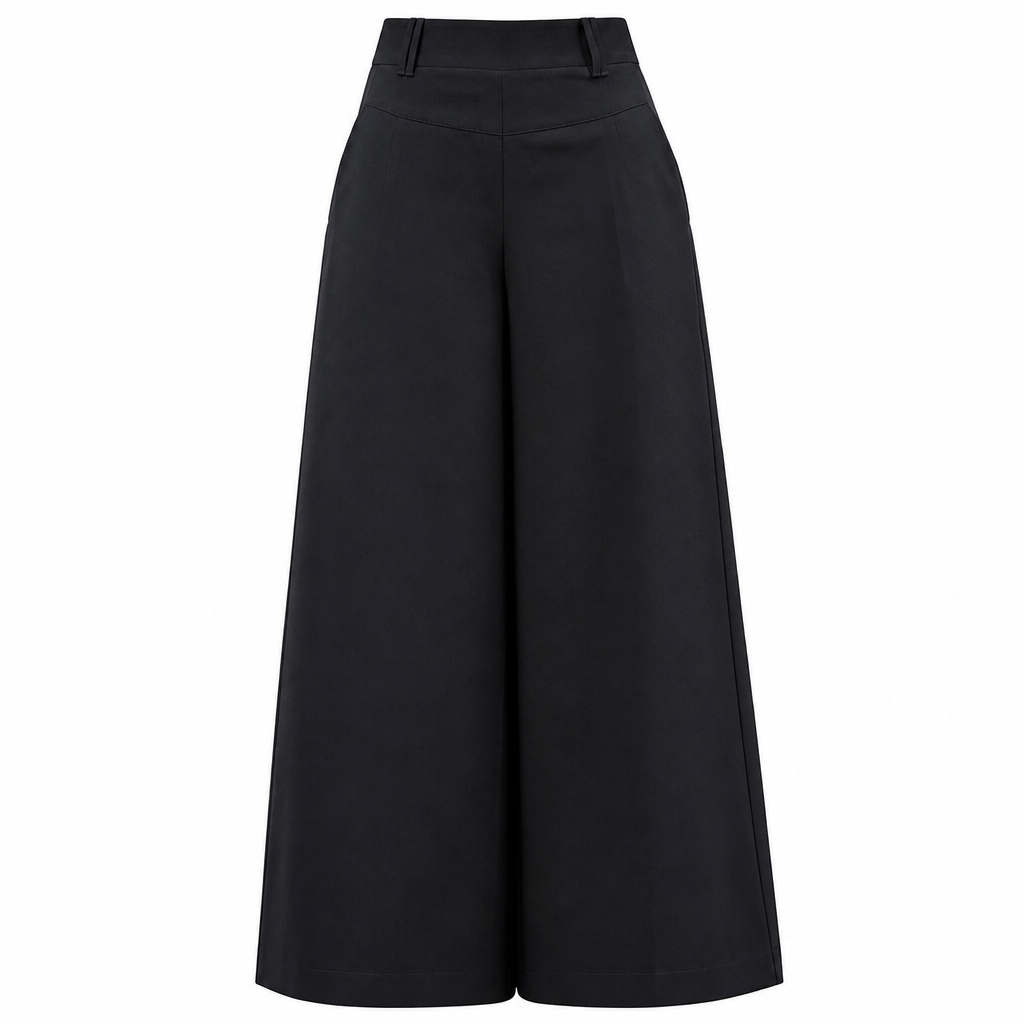 ⏳LAST DAY SALE ONLY £24.99!!👖 Women's Casual High Waisted Wide Leg Tailored Pants with Flowy Drape