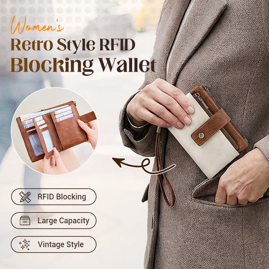 🤩Женски RFID-блокиращ кожен портфейл