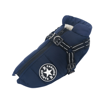 🐶Hot Sale 50% OFF🔥3 in 1 Winter Waterproof Warm Dog Jacket With Built-in Harness
