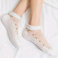 🌺🧦 Дамски пролетно-летни къси чорапи с дантела и цветя 👠