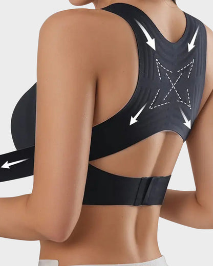 🎉LAST DAY SALE -70% OFF⚡Front Closure Cross-Back Wireless Posture Bra-9