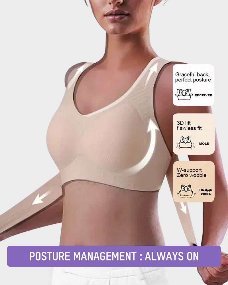 🎉LAST DAY SALE -70% OFF⚡Front Closure Cross-Back Wireless Posture Bra-7