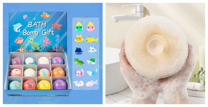 12-парчен комплект бомбички за вана за деца