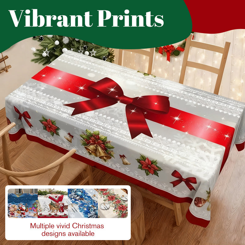 🎄 LIMITED-TIME 40% OFF! 🎁 Stylish Christmas Printed Tablecloth – Stain Resistant, Wrinkle-proof, Easy Wash ✨
