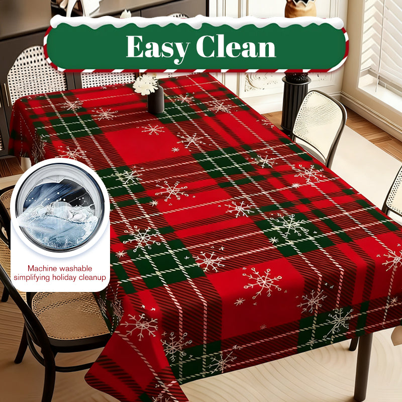🎄 LIMITED-TIME 40% OFF! 🎁 Stylish Christmas Printed Tablecloth – Stain Resistant, Wrinkle-proof, Easy Wash ✨