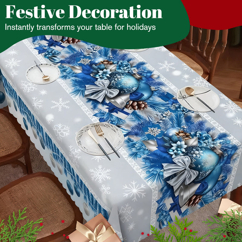 🎄 LIMITED-TIME 40% OFF! 🎁 Stylish Christmas Printed Tablecloth – Stain Resistant, Wrinkle-proof, Easy Wash ✨