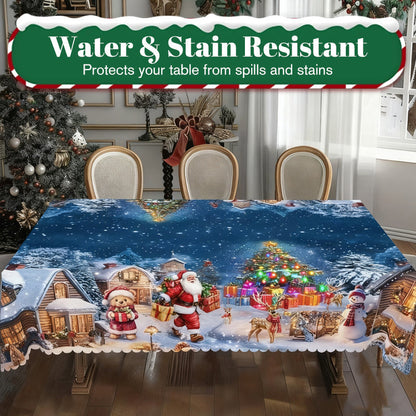 🎄 LIMITED-TIME 40% OFF! 🎁 Stylish Christmas Printed Tablecloth – Stain Resistant, Wrinkle-proof, Easy Wash ✨