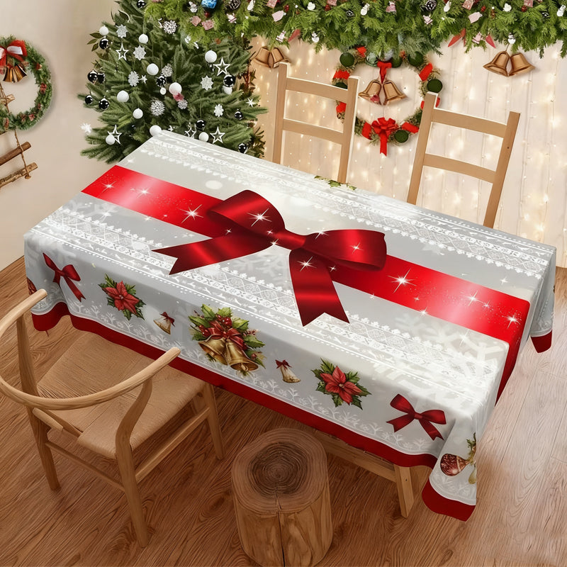 🎄 LIMITED-TIME 40% OFF! 🎁 Stylish Christmas Printed Tablecloth – Stain Resistant, Wrinkle-proof, Easy Wash ✨