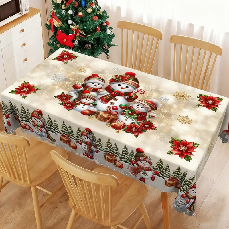 🎄 LIMITED-TIME 40% OFF! 🎁 Stylish Christmas Printed Tablecloth – Stain Resistant, Wrinkle-proof, Easy Wash ✨