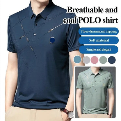 🔥Мъжка риза, изработена от еластична ледена коприна