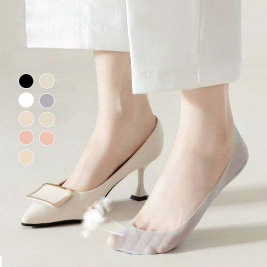 🔥Специални предложения за лятото🔥Женски ултра-невидими чорапи за лодка с нисък разрез от прозрачна мрежа