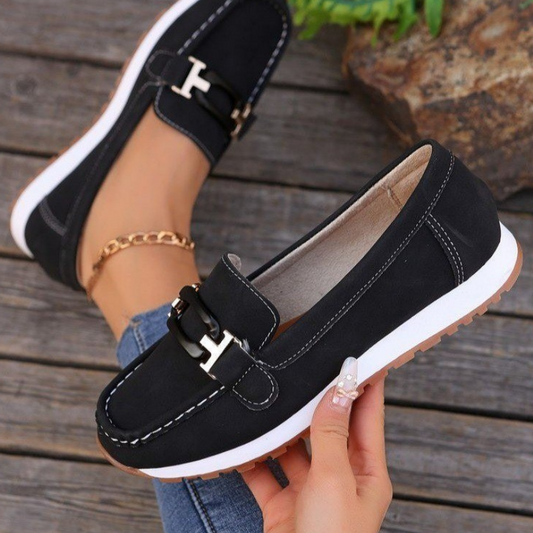 ✨Специални пантофки с дебела подметка, наподобяващи еленова кожа