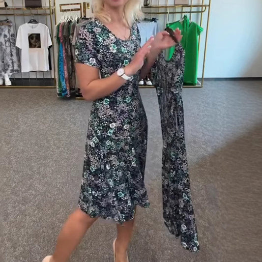 💐💖Женски ежедневни рокли с флорален принт