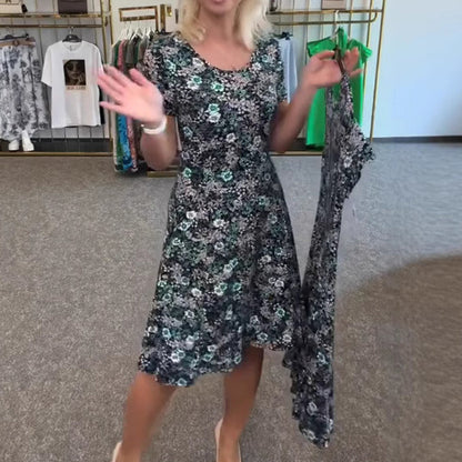 💐💖Женски ежедневни рокли с флорален принт