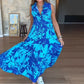 ✨Женска мода отпечатани без ръкави макси рокли👗