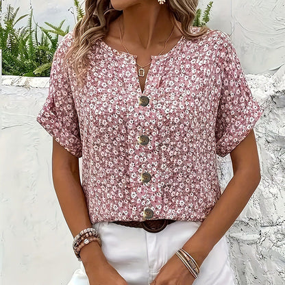 🌺Елегантна дамска риза с цветя