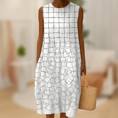 ✨Жените просто лято резервоар рокля