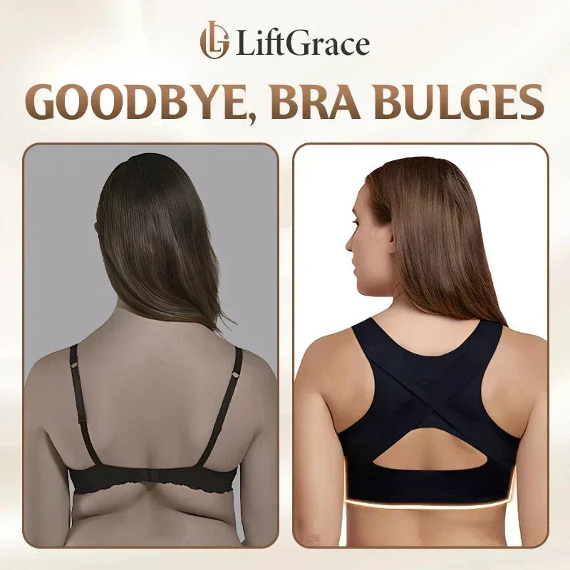 🎉LAST DAY SALE -70% OFF⚡Front Closure Cross-Back Wireless Posture Bra-3
