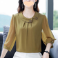 ✨Елегантен дамски топ с три четвърти ръкави и свободна кройка