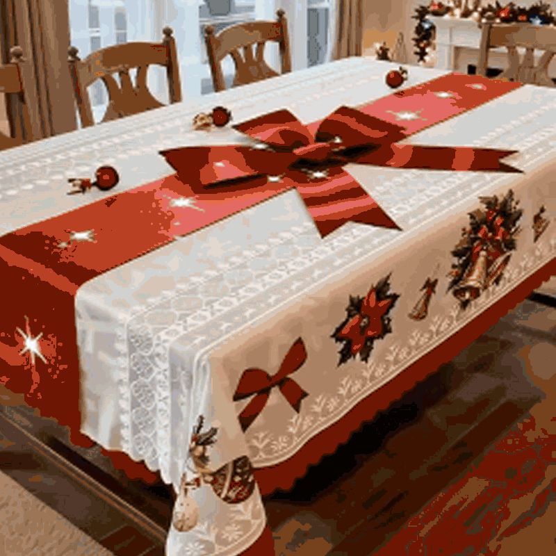🎄 LIMITED-TIME 40% OFF! 🎁 Stylish Christmas Printed Tablecloth – Stain Resistant, Wrinkle-proof, Easy Wash ✨