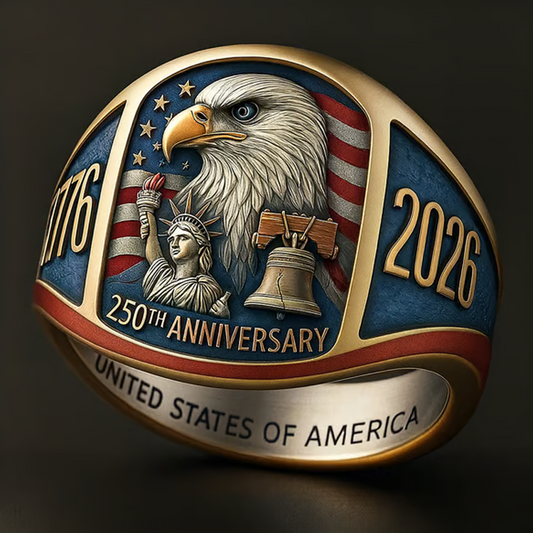 🎖️250-годишен юбилей 1776–2026 Паметна орелска пръстен🦅