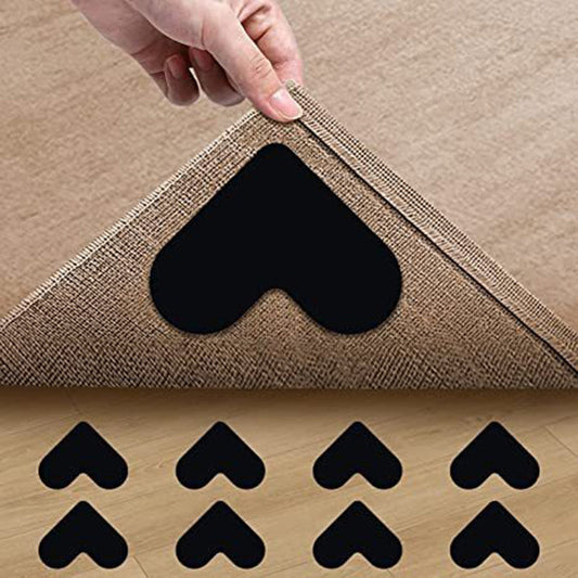 💕🏡Сърцевидни, многократно използваеми, противоплъзгащи се подложки за килими