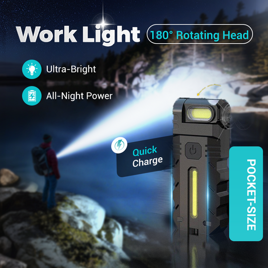 🔦LED работна лампа с въртяща се глава на 180°