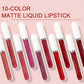 🔥 Комплект водоустойчиви матови червила – 10 цвята, трайност през целия ден 💄