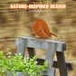 🏡🐦Ретро градинска декорация с ръждясала птичка