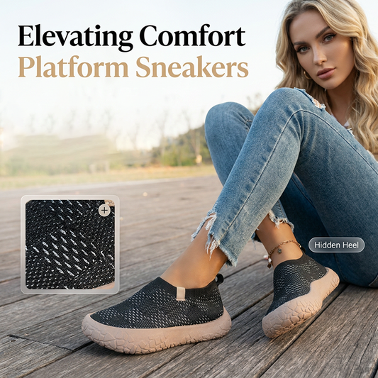 👟Удобни платформени кецове със скрит ток