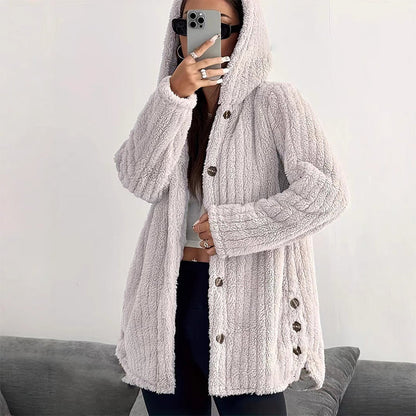 ⏳LAST DAY SALE ONLY ￡18.99!!✨🍂Women's Loose-Fit Hooded Plush Jacket