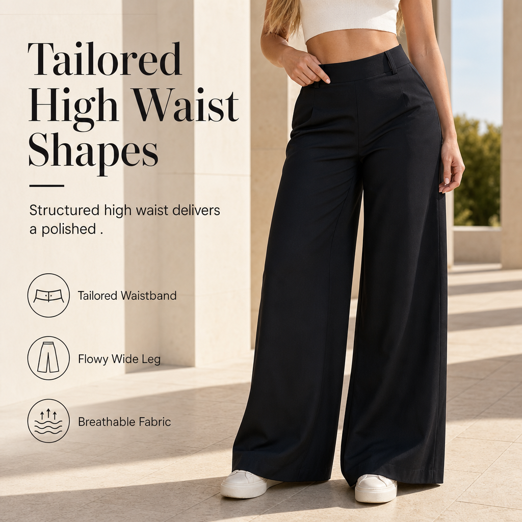 🔥 Classic High-Waisted Pants – Effortless Elegant Style