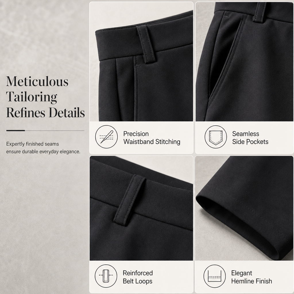 🔥 Classic High-Waisted Pants – Effortless Elegant Style