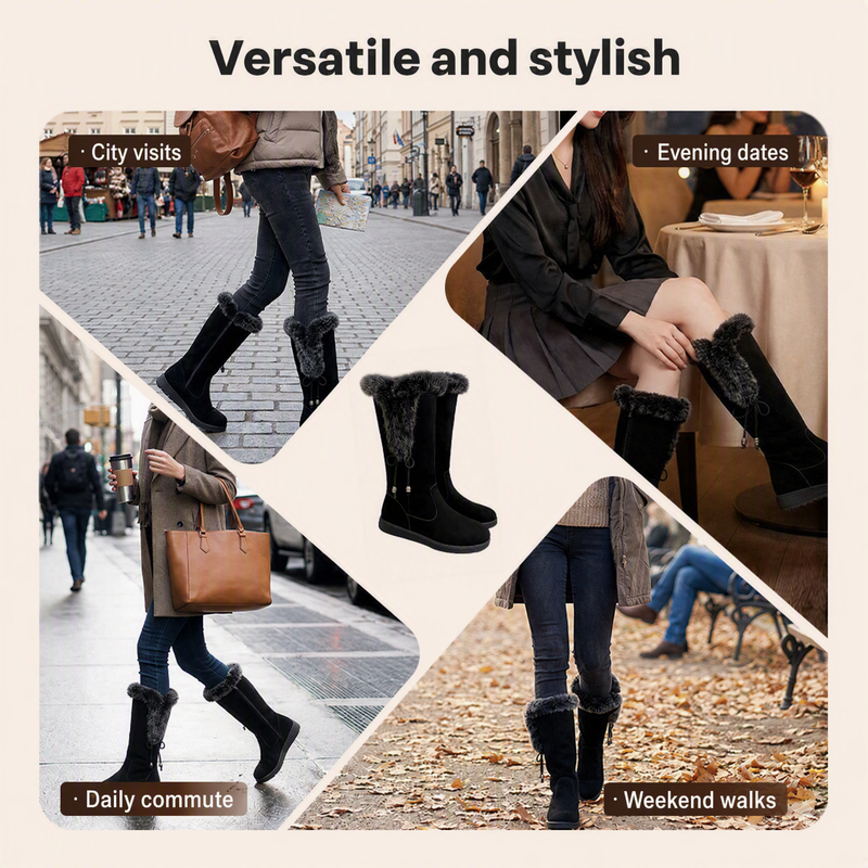 🌸Hot Sale 50% OFF 👢 Women's Warm Anti-Slip Wear-Resistant Mid-Calf Boots