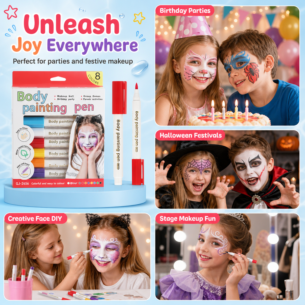 Washable Face & Body Paint Pens