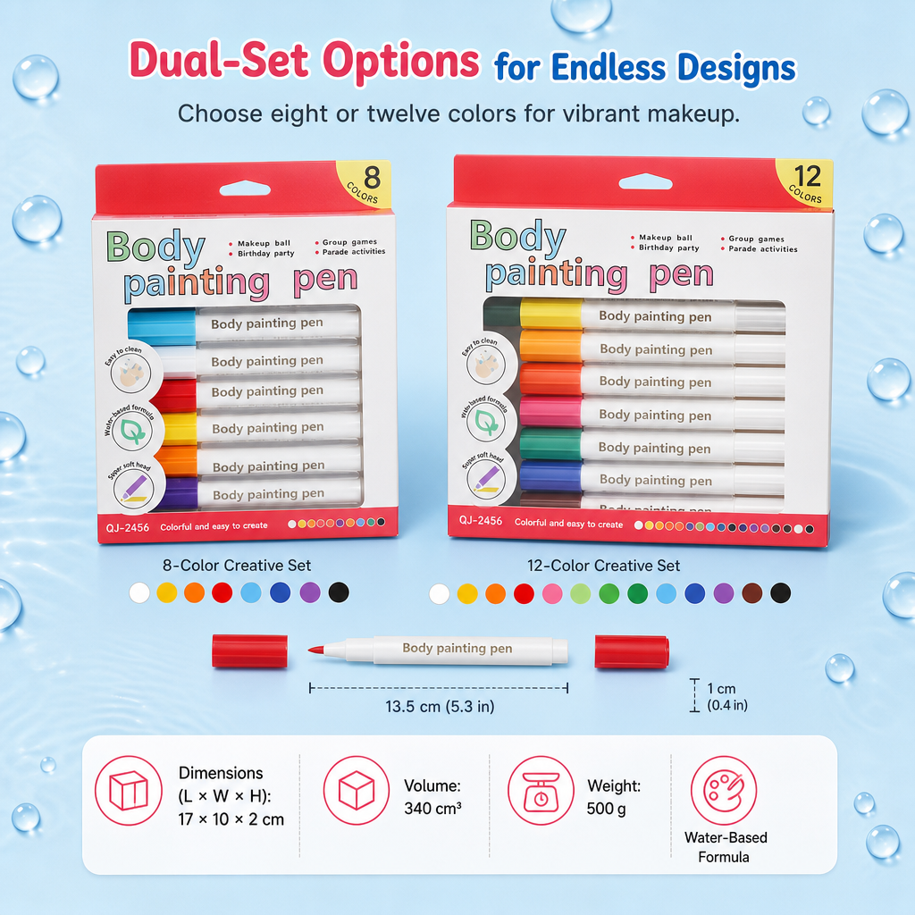 Washable Face & Body Paint Pens