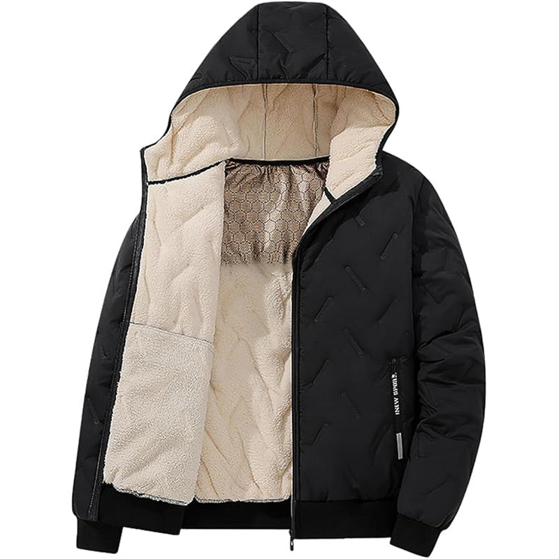 🔥Unisex Winter Warm Sherpa Hooded Coat