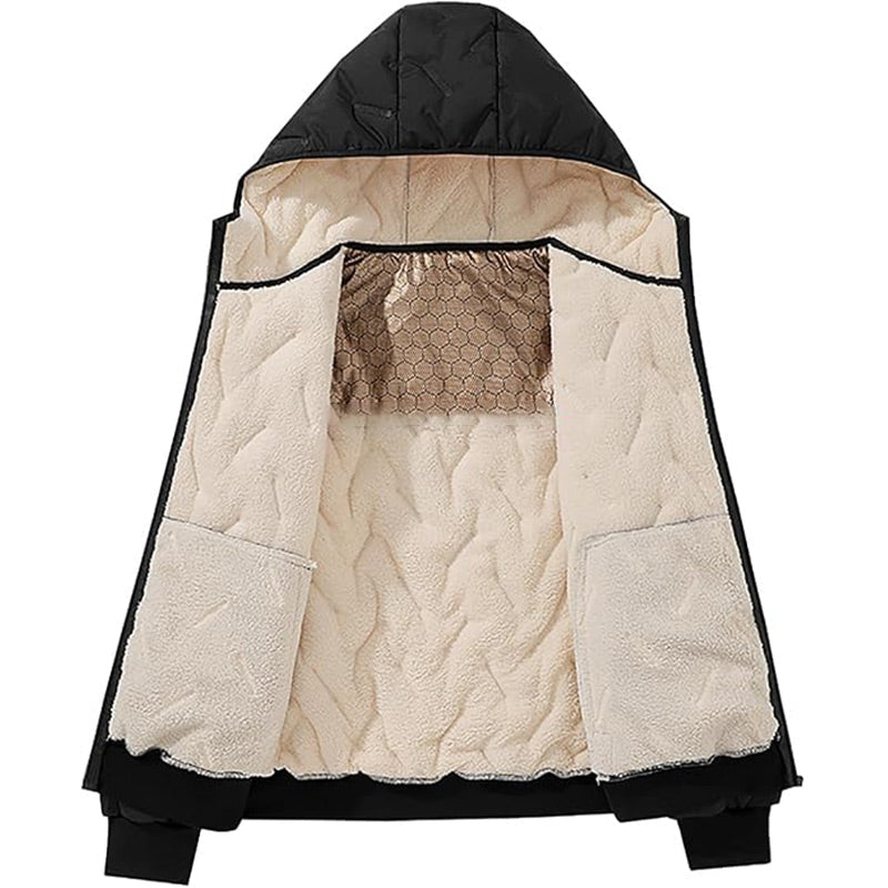 🔥Unisex Winter Warm Sherpa Hooded Coat