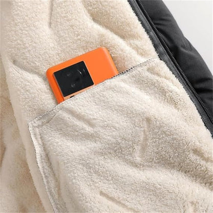 🔥Unisex Winter Warm Sherpa Hooded Coat