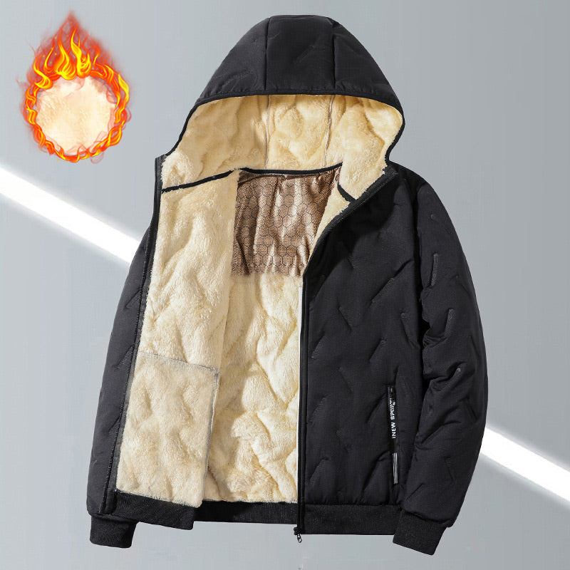 🔥Unisex Winter Warm Sherpa Hooded Coat