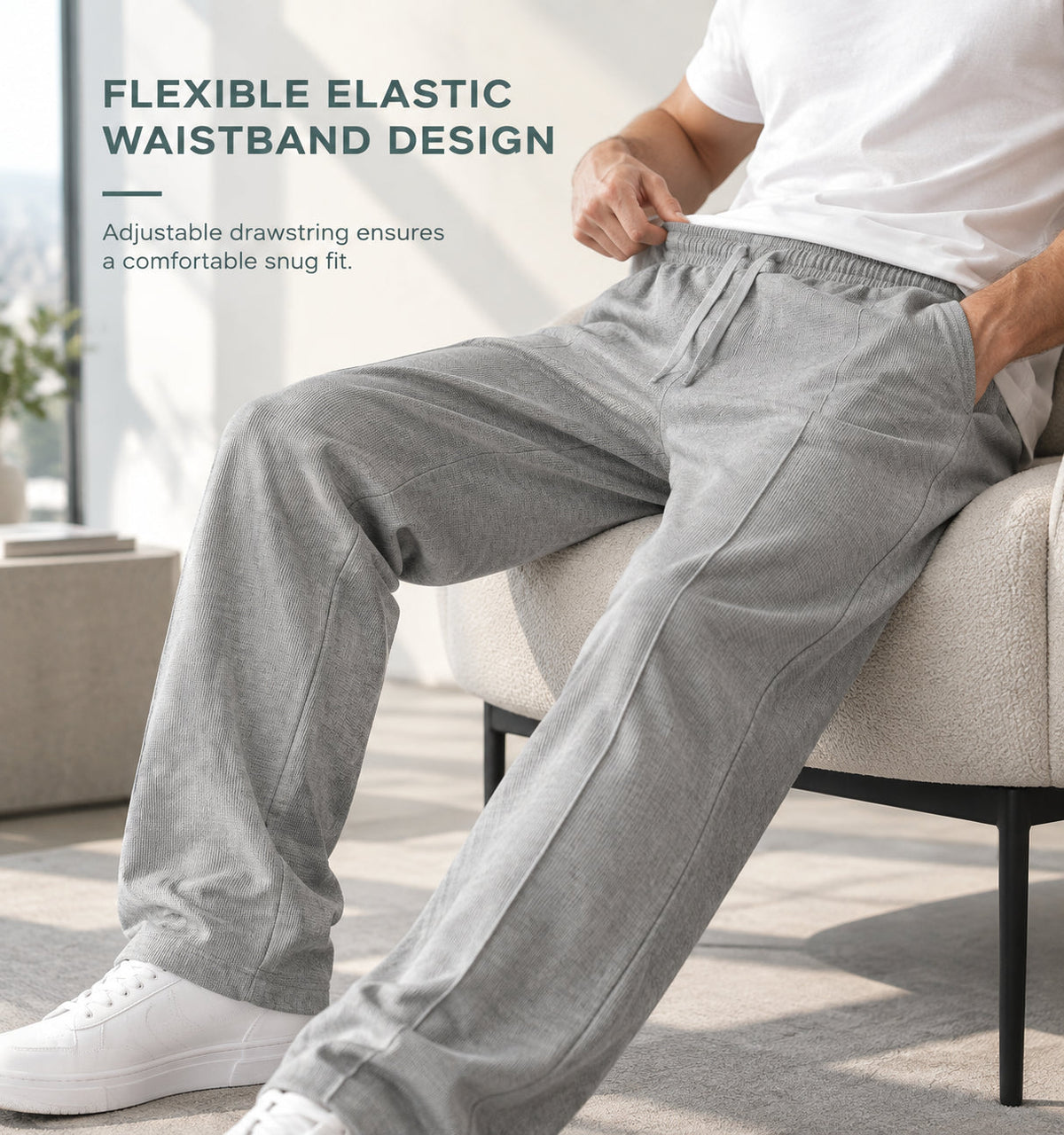 👖Men's Drawstring Pants – Easy Fit & Everyday Comfort ✨