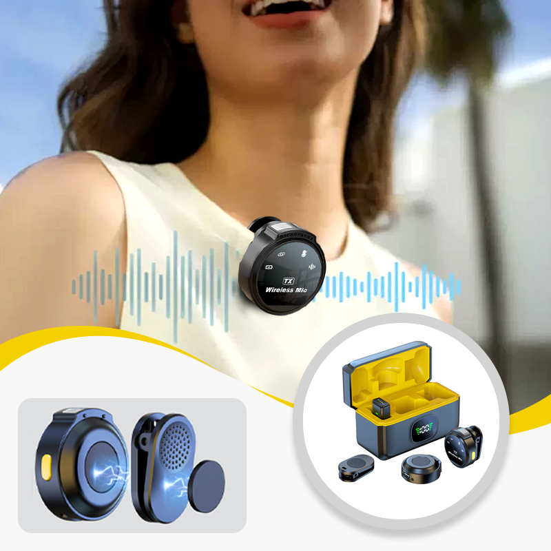 🎤 Save 50%! 🔇 Wireless Lavalier Mic – Noise cancellation & clear voice ✨