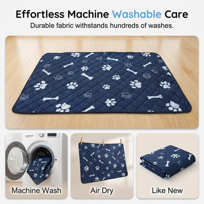 🐶4-layer, leak-proof dog pee pad – washable and reusable💧