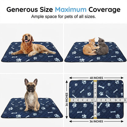 🐶4-layer, leak-proof dog pee pad – washable and reusable💧