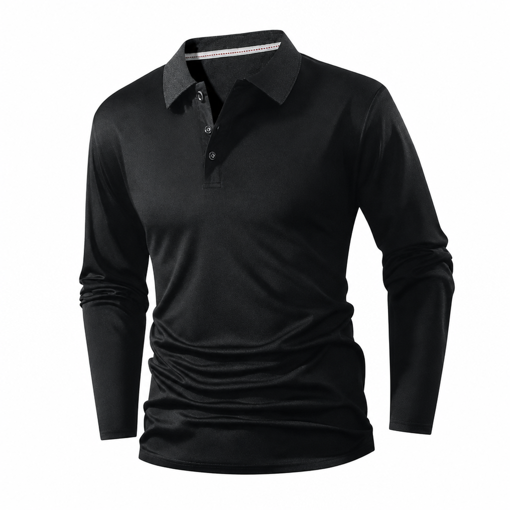 Hot Sale 50% OFF🔥Long Sleeve Collared Tee – Smart Casual, Everyday Comfort