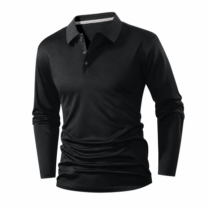 Hot Sale 50% OFF🔥Long Sleeve Collared Tee – Smart Casual, Everyday Comfort