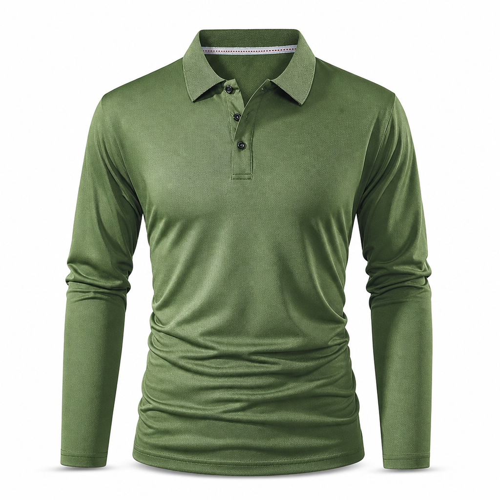 Hot Sale 50% OFF🔥Long Sleeve Collared Tee – Smart Casual, Everyday Comfort