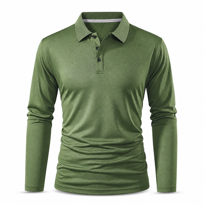 Hot Sale 50% OFF🔥Long Sleeve Collared Tee – Smart Casual, Everyday Comfort