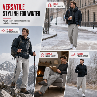 🔥💨Unisex Thickened Warm Fleece Pants